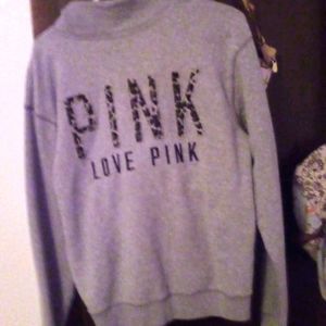 Grey quarter zip up sweater from victoria secrets